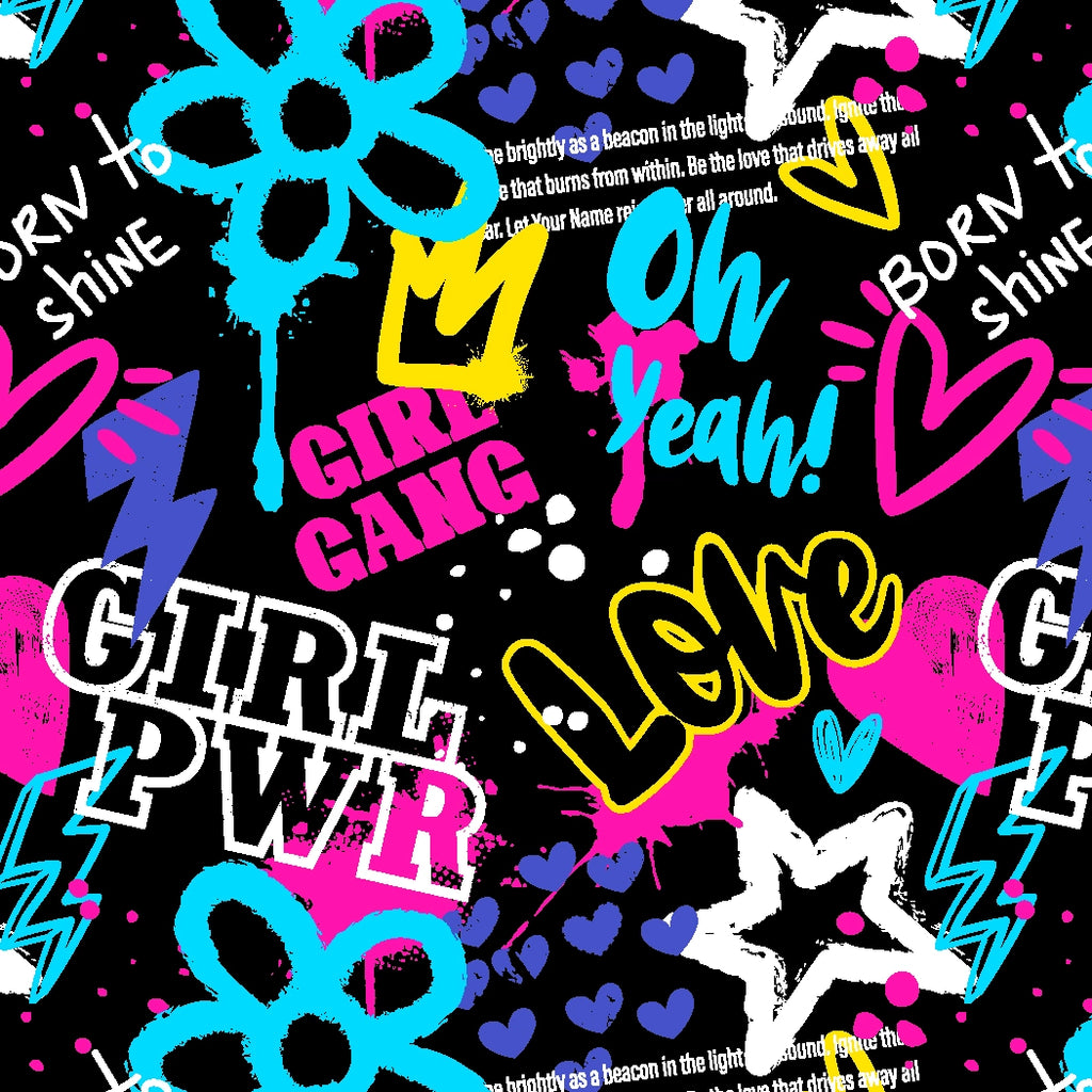 SPT-6683 | Girl Power patterned fabric