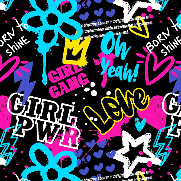 SPT-6683 | Girl Power patterned fabric