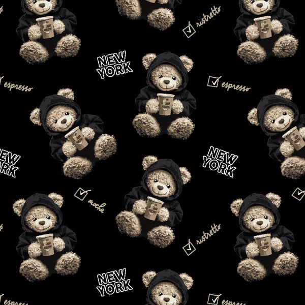 SPT 6688 Coffee Bears Pattern