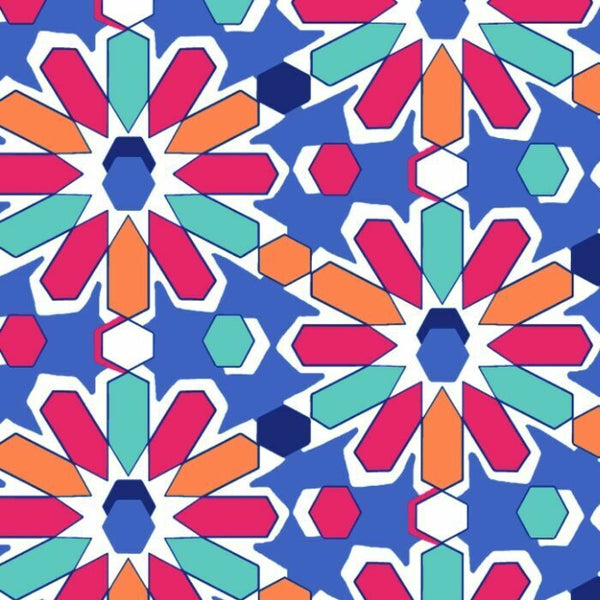 01204 Geometric Flower Sta