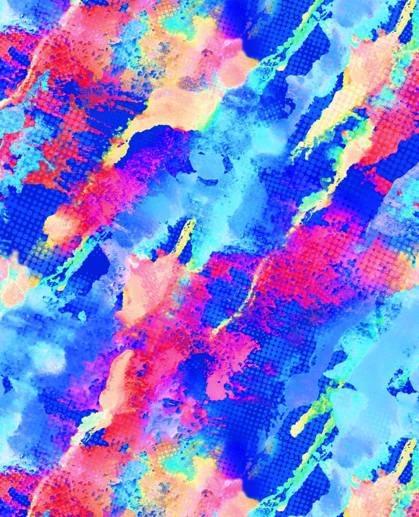 HTWCK035A-05 Spandex, Wet Print- Spandexbyyard - fabrics, fabric for swimwear, fabric for yogawear, swimwear fabric, yogawear fabric, fabric sublimation, sublimation fabric, los angeles, california, usa, spandex, sale, swimwear, yoga wear, lycra, shiny, neon, printed, fabric by the yard, spandex lycra, nylon lycra, lycra fabric