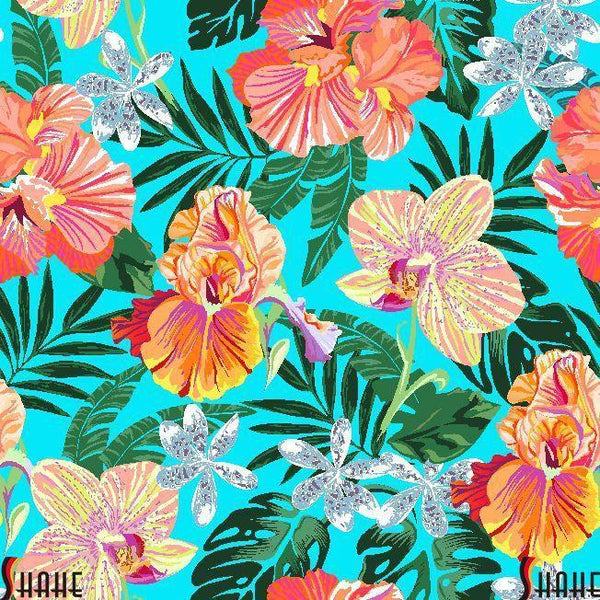 HX407B Spandex, Wet Print- Spandexbyyard - fabrics, fabric for swimwear, fabric for yogawear, swimwear fabric, yogawear fabric, fabric sublimation, sublimation fabric, los angeles, california, usa, spandex, sale, swimwear, yoga wear, lycra, shiny, neon, printed, fabric by the yard, spandex lycra, nylon lycra, lycra fabric
