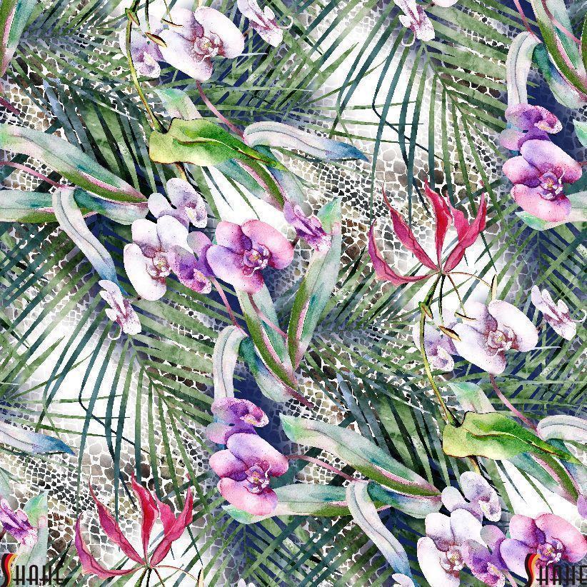 HX413a Spandex, Wet Print- Spandexbyyard - fabrics, fabric for swimwear, fabric for yogawear, swimwear fabric, yogawear fabric, fabric sublimation, sublimation fabric, los angeles, california, usa, spandex, sale, swimwear, yoga wear, lycra, shiny, neon, printed, fabric by the yard, spandex lycra, nylon lycra, lycra fabric