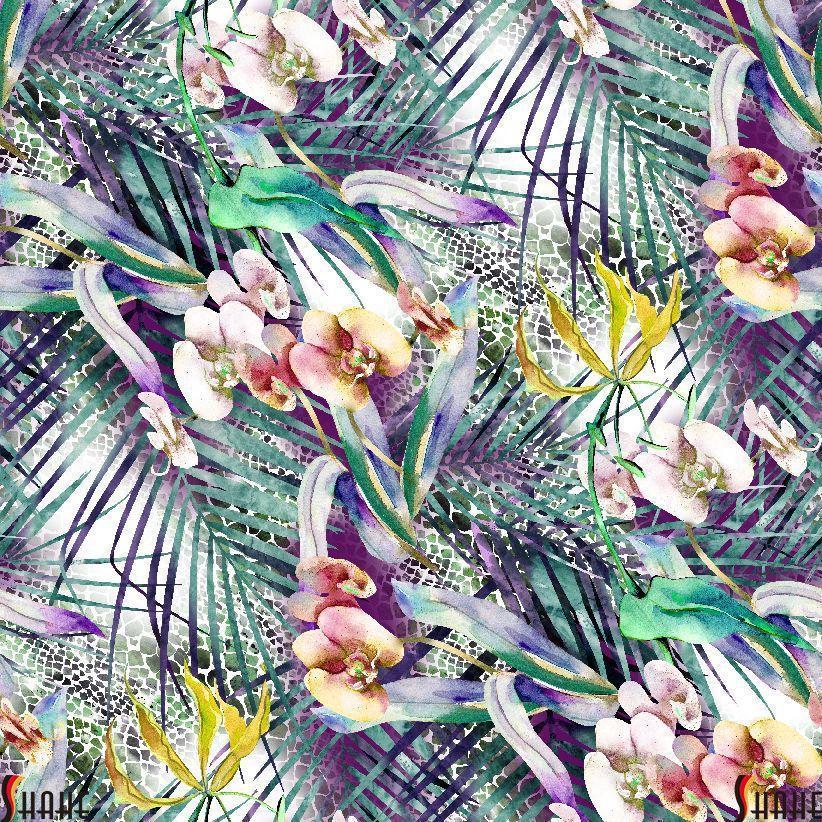 HX413b Spandex, Wet Print- Spandexbyyard - fabrics, fabric for swimwear, fabric for yogawear, swimwear fabric, yogawear fabric, fabric sublimation, sublimation fabric, los angeles, california, usa, spandex, sale, swimwear, yoga wear, lycra, shiny, neon, printed, fabric by the yard, spandex lycra, nylon lycra, lycra fabric