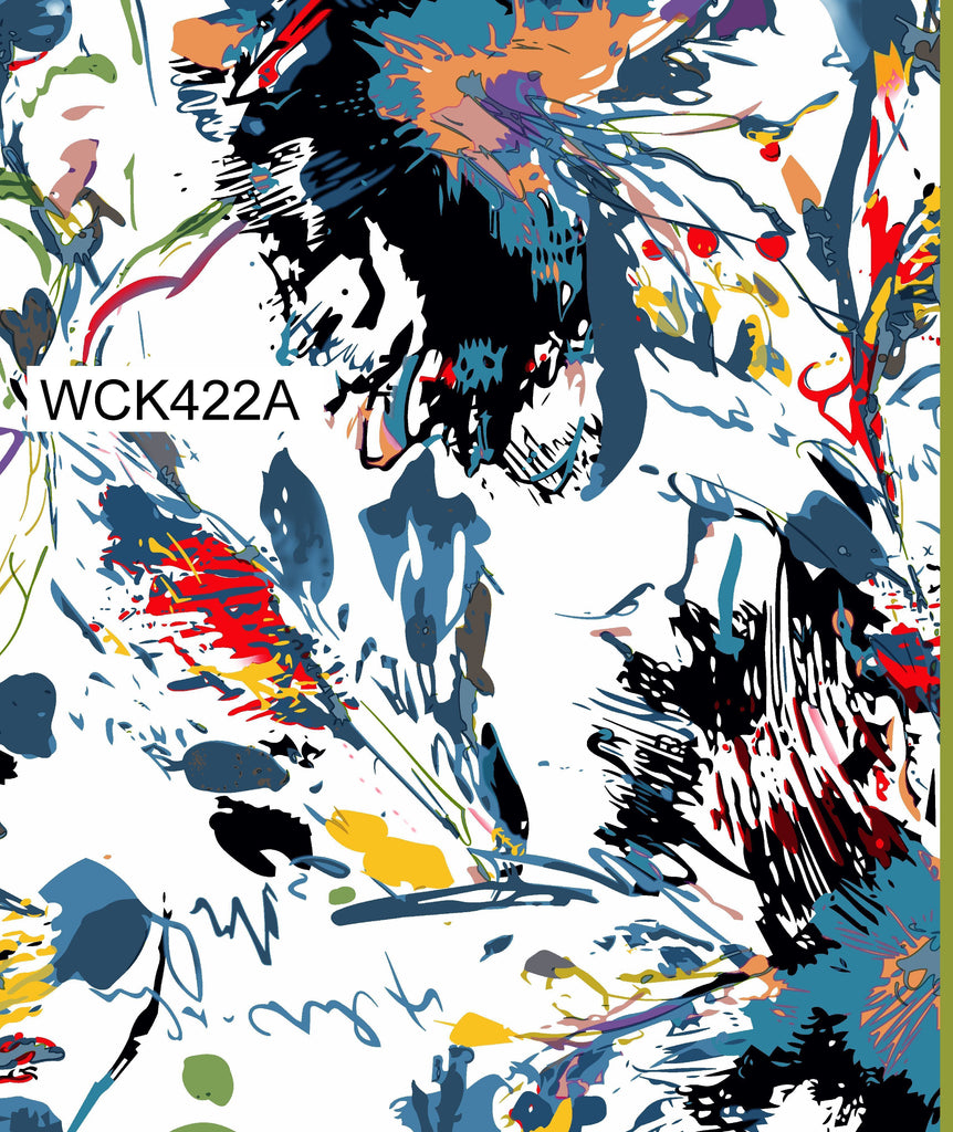 WCK422A Spandex, Wet Print- Spandexbyyard - fabrics, fabric for swimwear, fabric for yogawear, swimwear fabric, yogawear fabric, fabric sublimation, sublimation fabric, los angeles, california, usa, spandex, sale, swimwear, yoga wear, lycra, shiny, neon, printed, fabric by the yard, spandex lycra, nylon lycra, lycra fabric