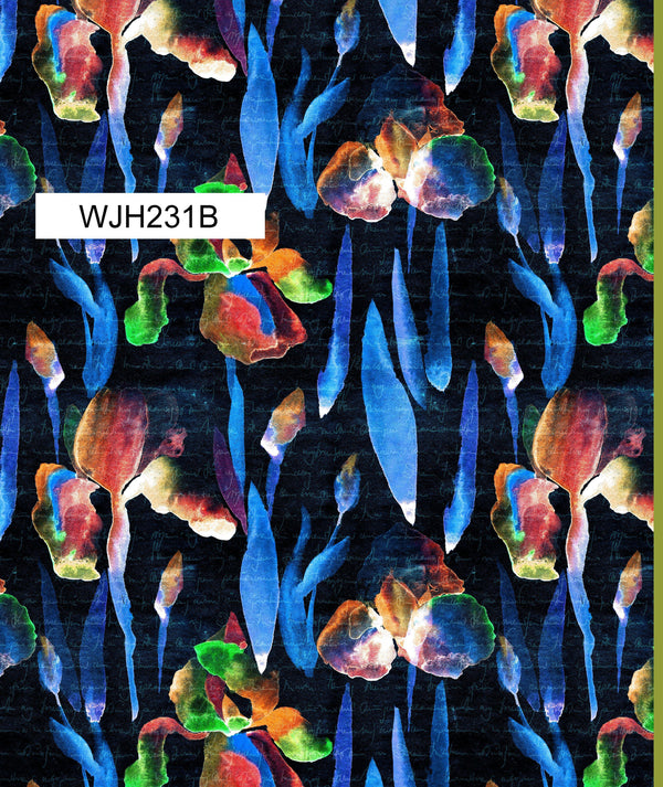 WJH231B Spandex, Wet Print- Spandexbyyard - fabrics, fabric for swimwear, fabric for yogawear, swimwear fabric, yogawear fabric, fabric sublimation, sublimation fabric, los angeles, california, usa, spandex, sale, swimwear, yoga wear, lycra, shiny, neon, printed, fabric by the yard, spandex lycra, nylon lycra, lycra fabric