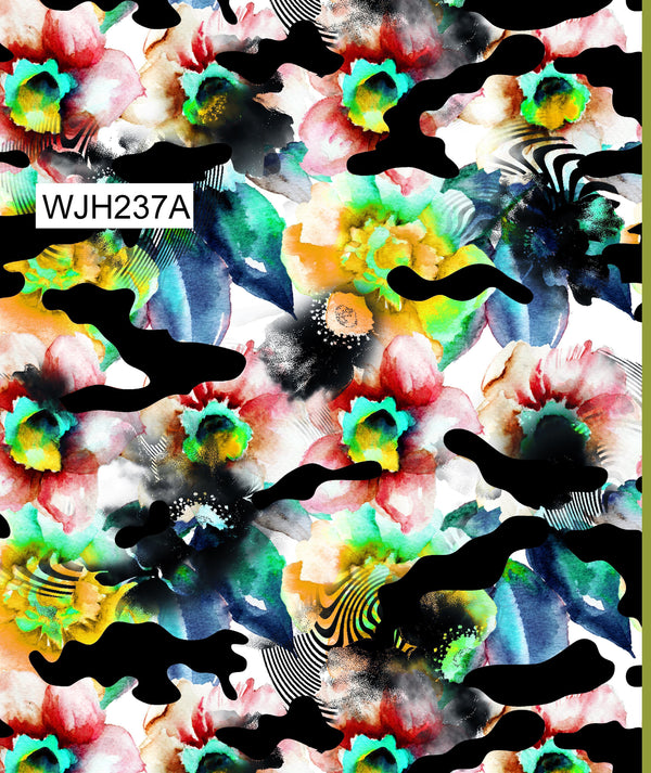 WJH237A_ Spandex, Wet Print- Spandexbyyard - fabrics, fabric for swimwear, fabric for yogawear, swimwear fabric, yogawear fabric, fabric sublimation, sublimation fabric, los angeles, california, usa, spandex, sale, swimwear, yoga wear, lycra, shiny, neon, printed, fabric by the yard, spandex lycra, nylon lycra, lycra fabric