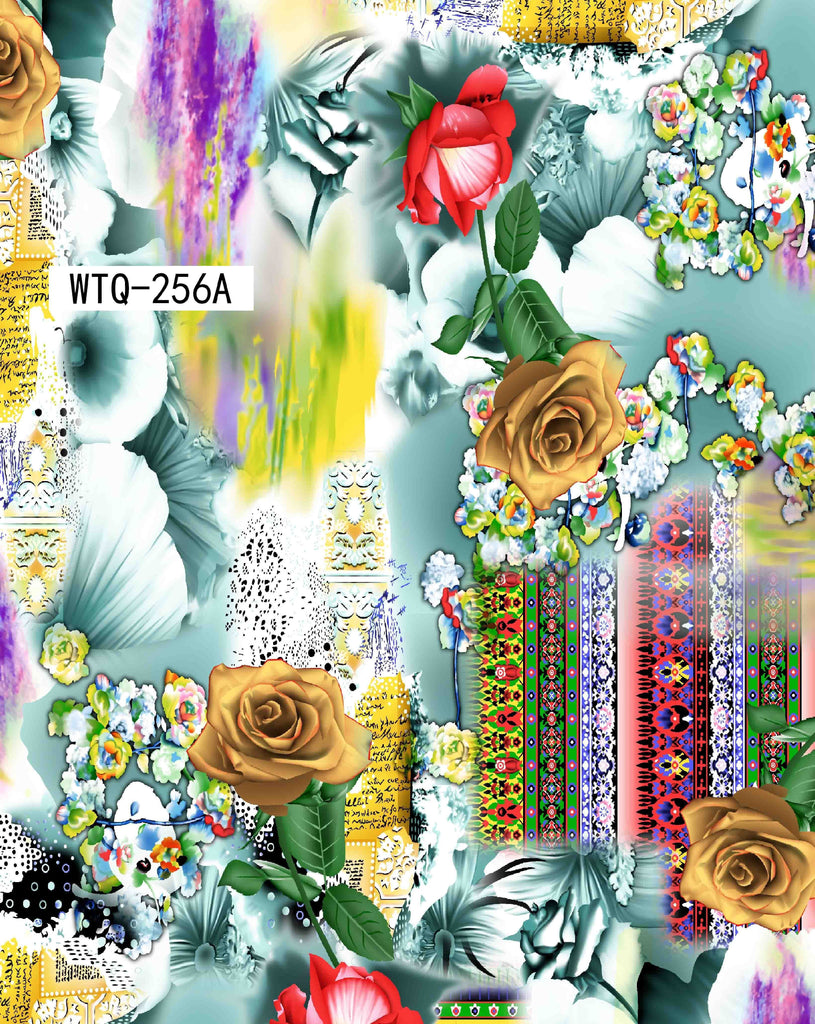 WTQ-256A Spandex, Wet Print- Spandexbyyard - fabrics, fabric for swimwear, fabric for yogawear, swimwear fabric, yogawear fabric, fabric sublimation, sublimation fabric, los angeles, california, usa, spandex, sale, swimwear, yoga wear, lycra, shiny, neon, printed, fabric by the yard, spandex lycra, nylon lycra, lycra fabric